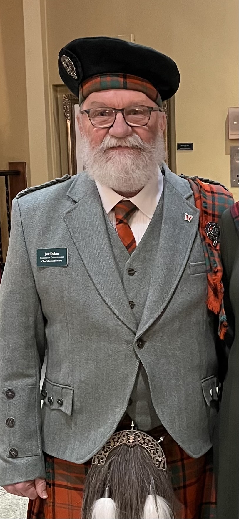 Clan Maxwell President Joseph "Kirk" Dolan